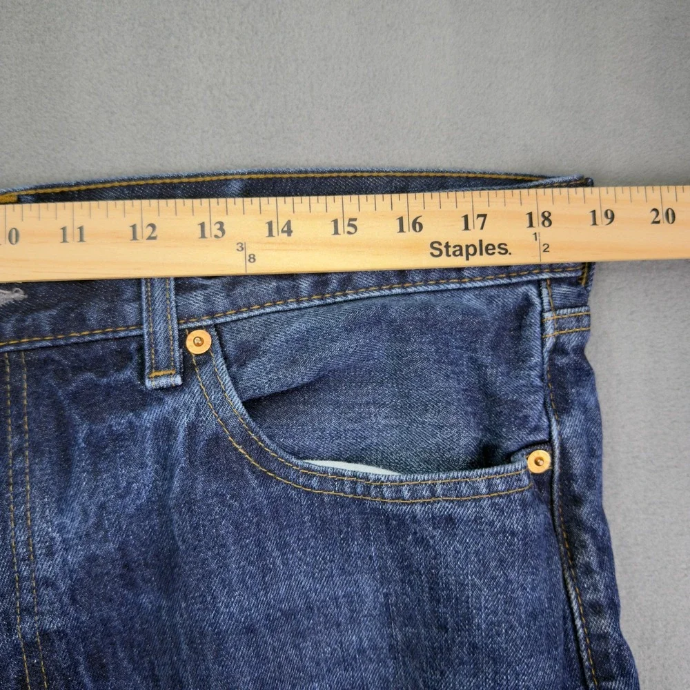 Denim & Supply Ralph Lauren Straight Leg Jeans 36/32 Blue Mens Cotton Denim